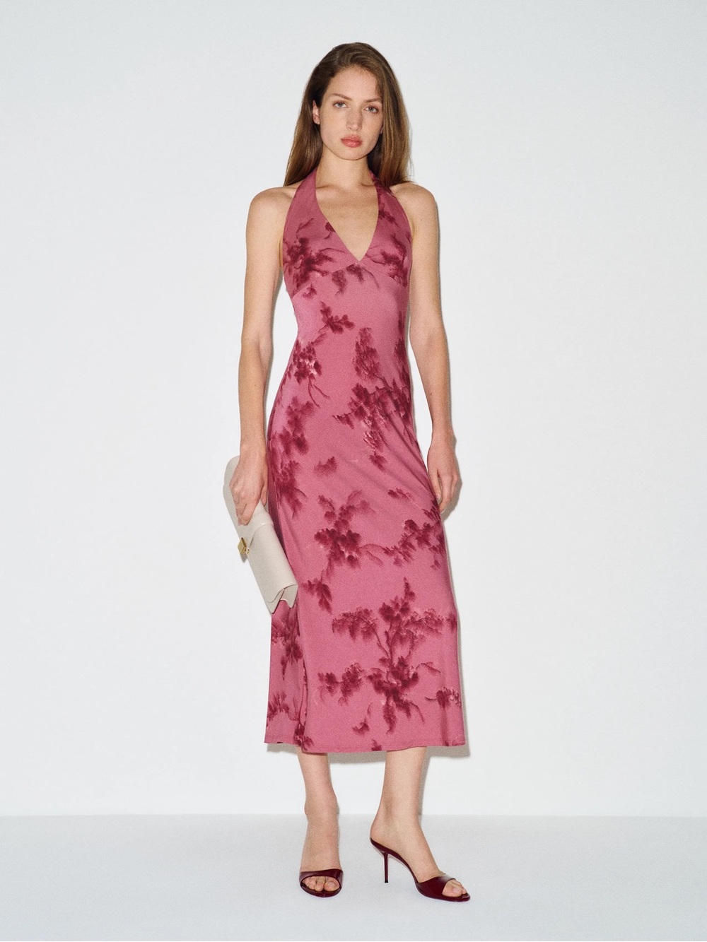 Reformation Anaya Knit Dress Pink - Size XS